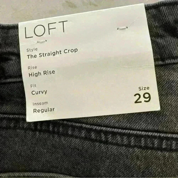 LOFT ANN TAYLOR Straight Crop Denim - Picture 9 of 10